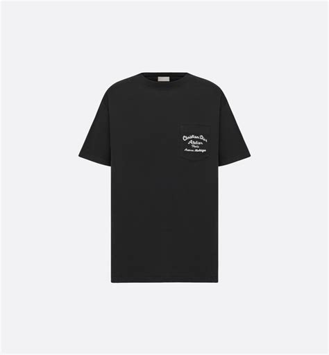 black t shirt dior|christian Dior couture t shirt.